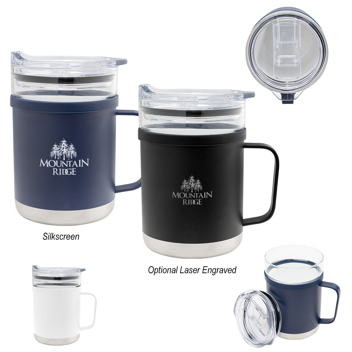 15 Oz. Glass & Stainless Steel Mug 10