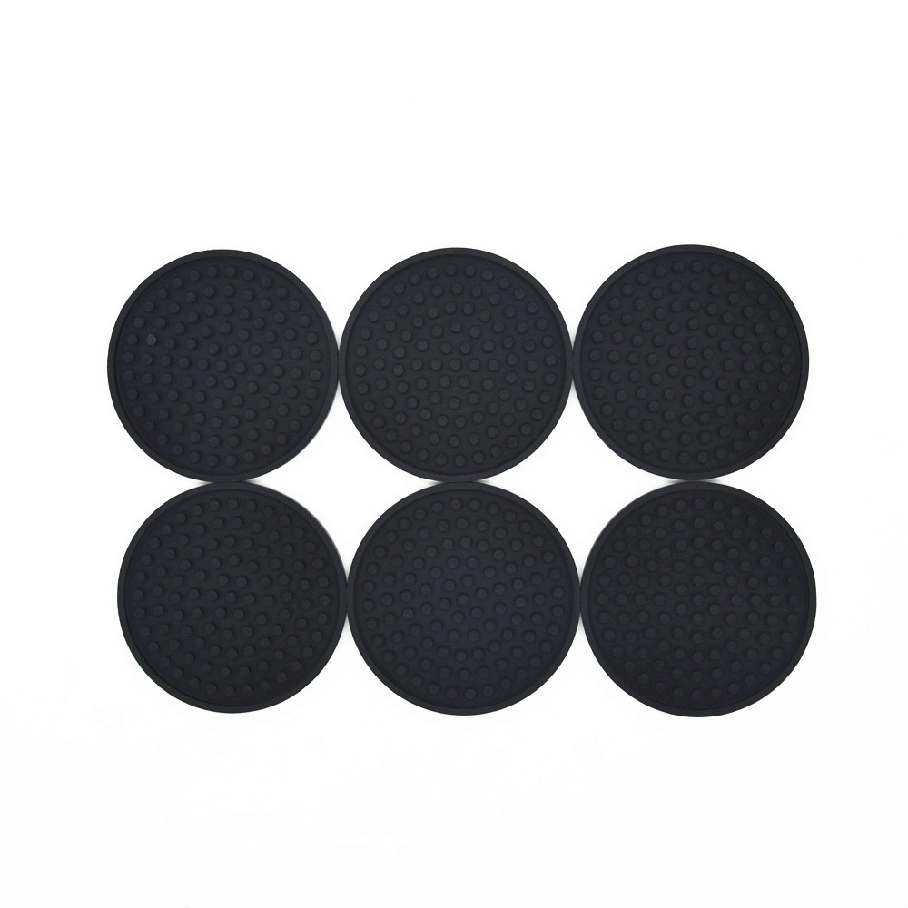 Silicone Drink Coaster with Holder Set of 6 4