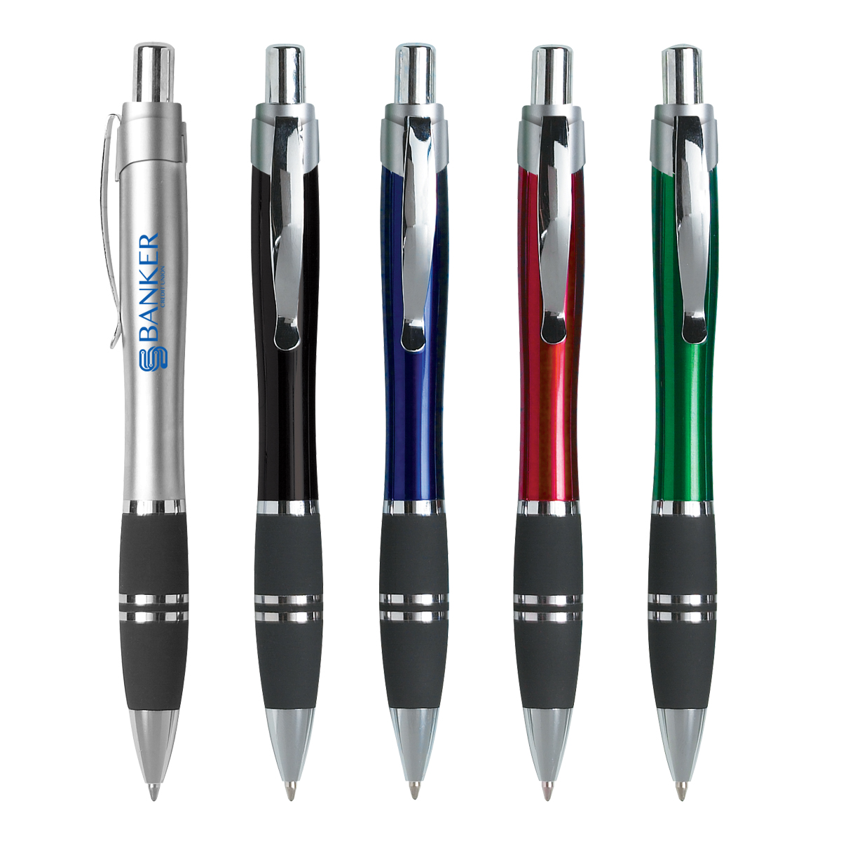 Tri-Band Rubber Grip Custom Pens 3