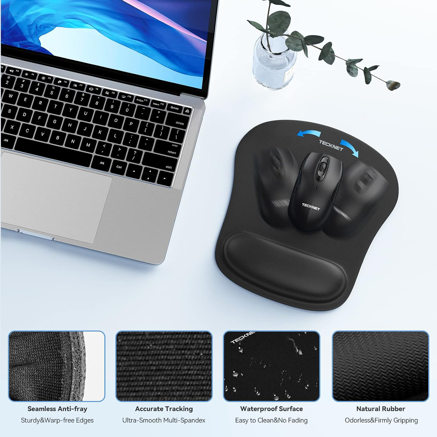 Mouse Pad with Wrist Rest Support 4