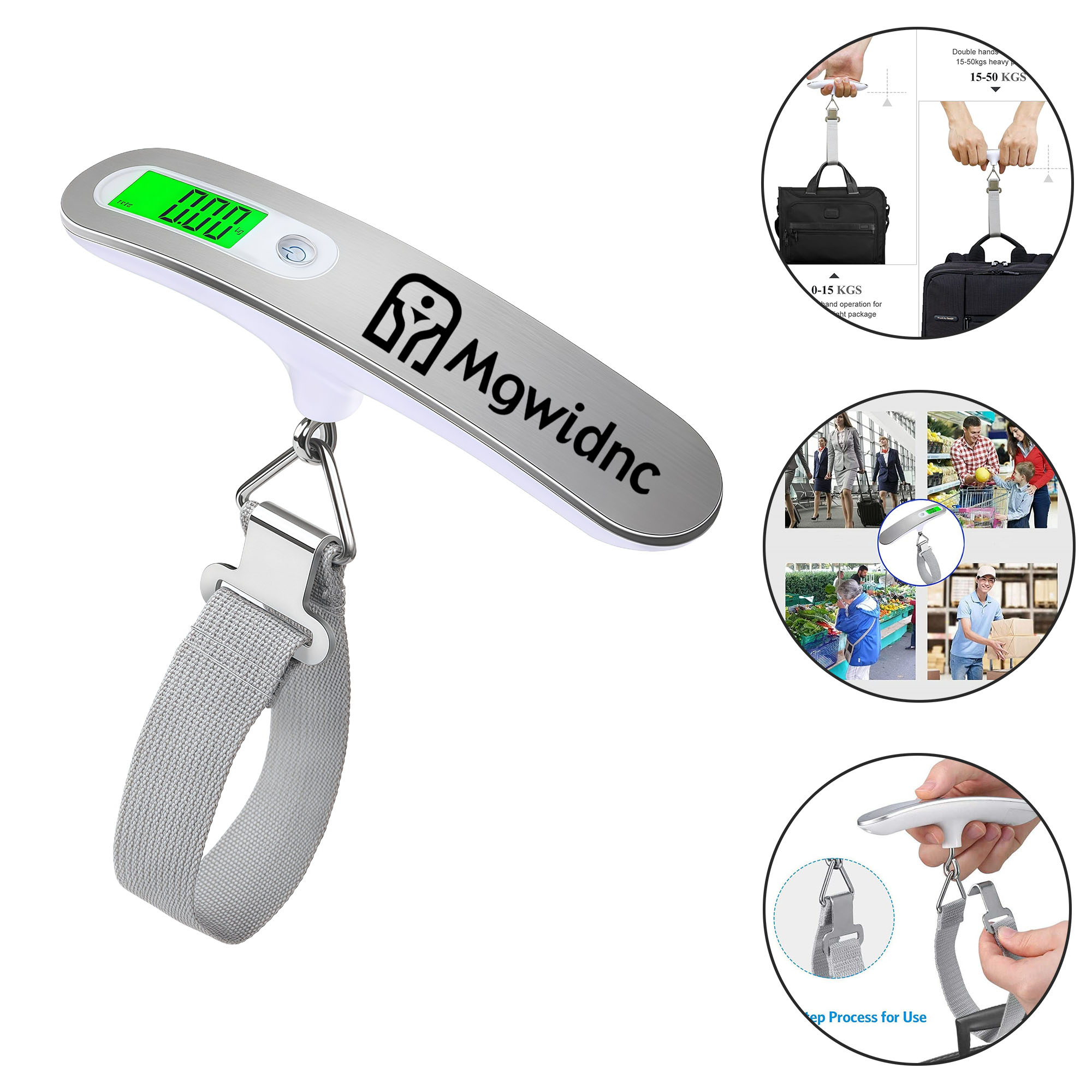 50KG Portable Handheld Luggage Scale with LCD Display 1