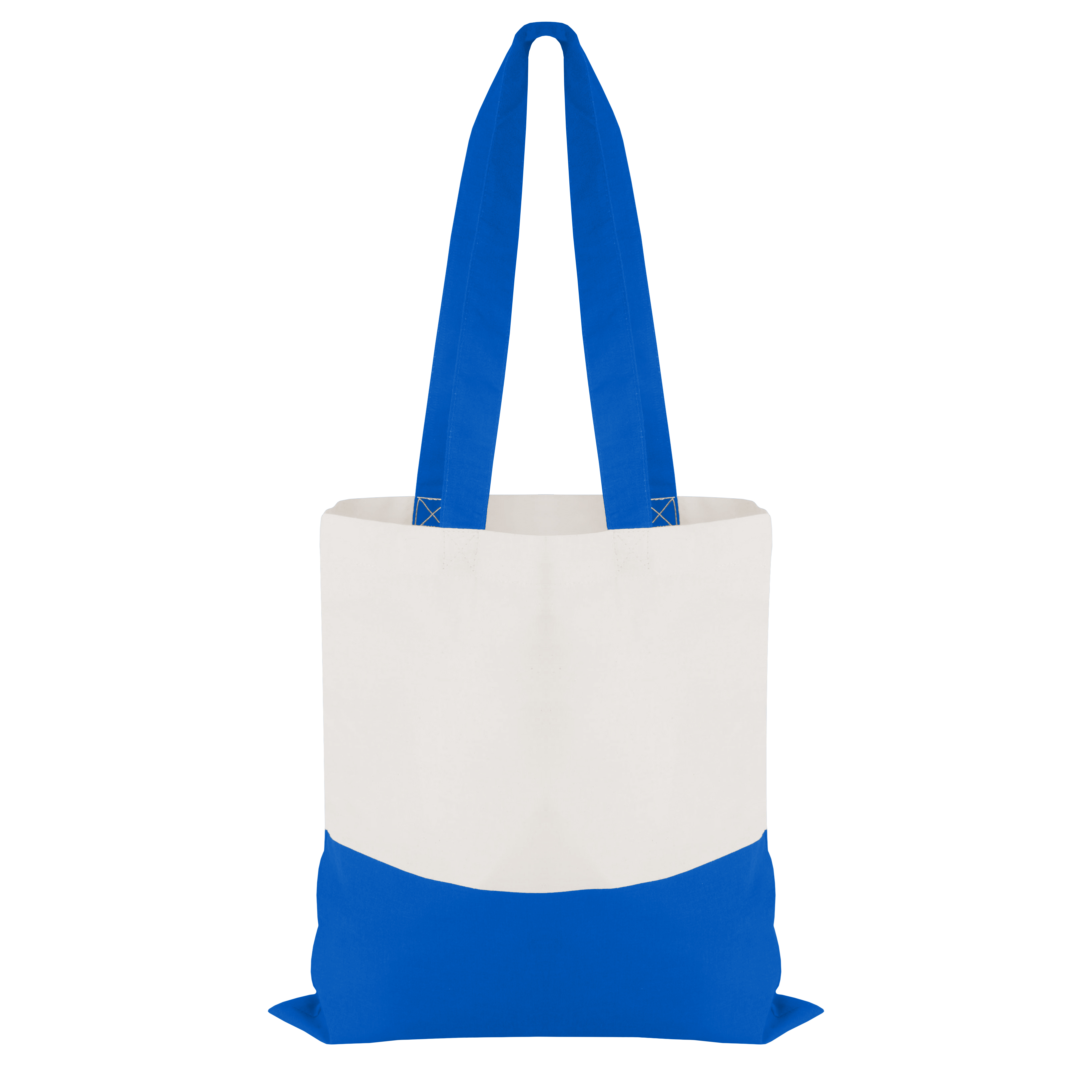 Cotton Colored Accent Flat Tote
