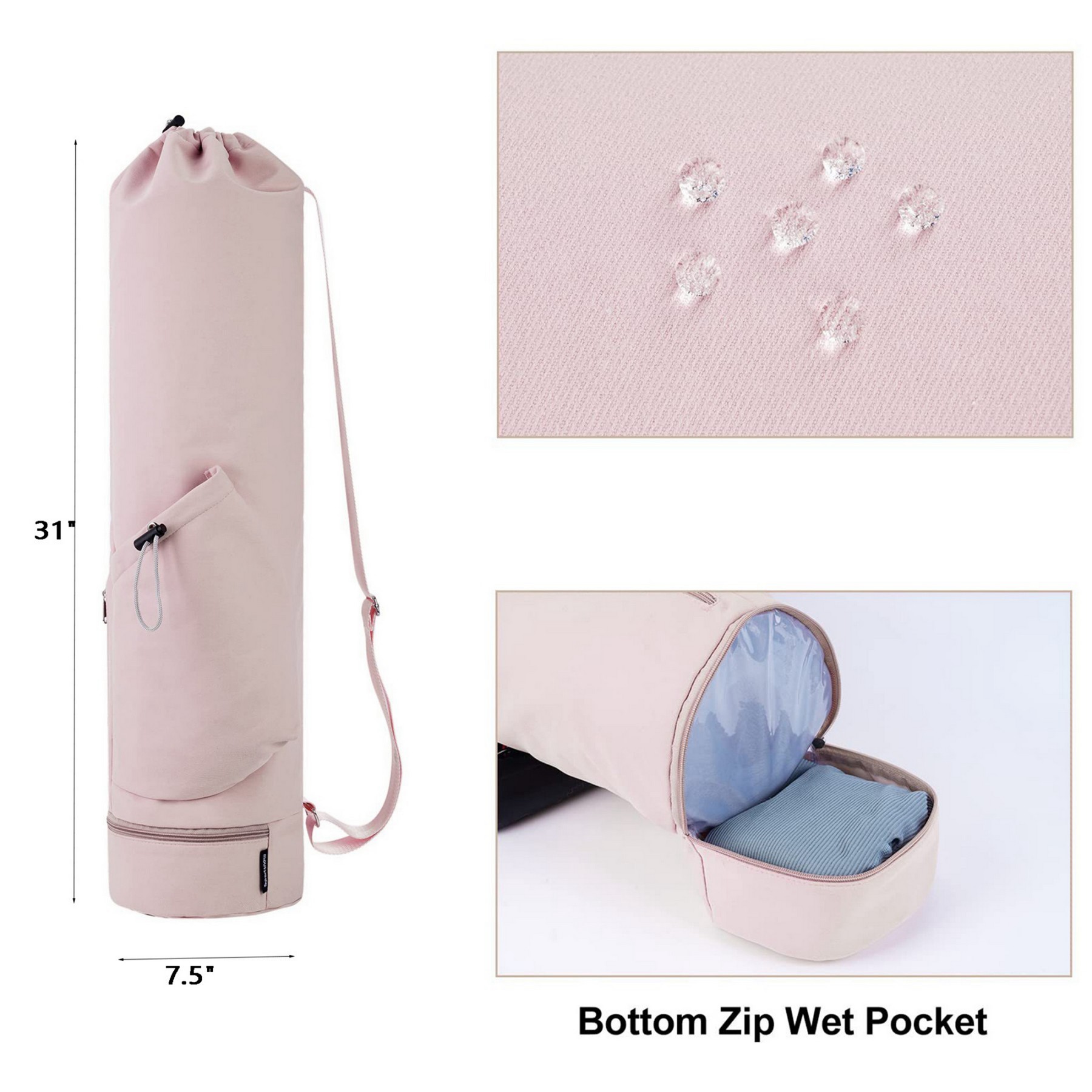 Waterproof Yoga Mat Bag With Pocket 2