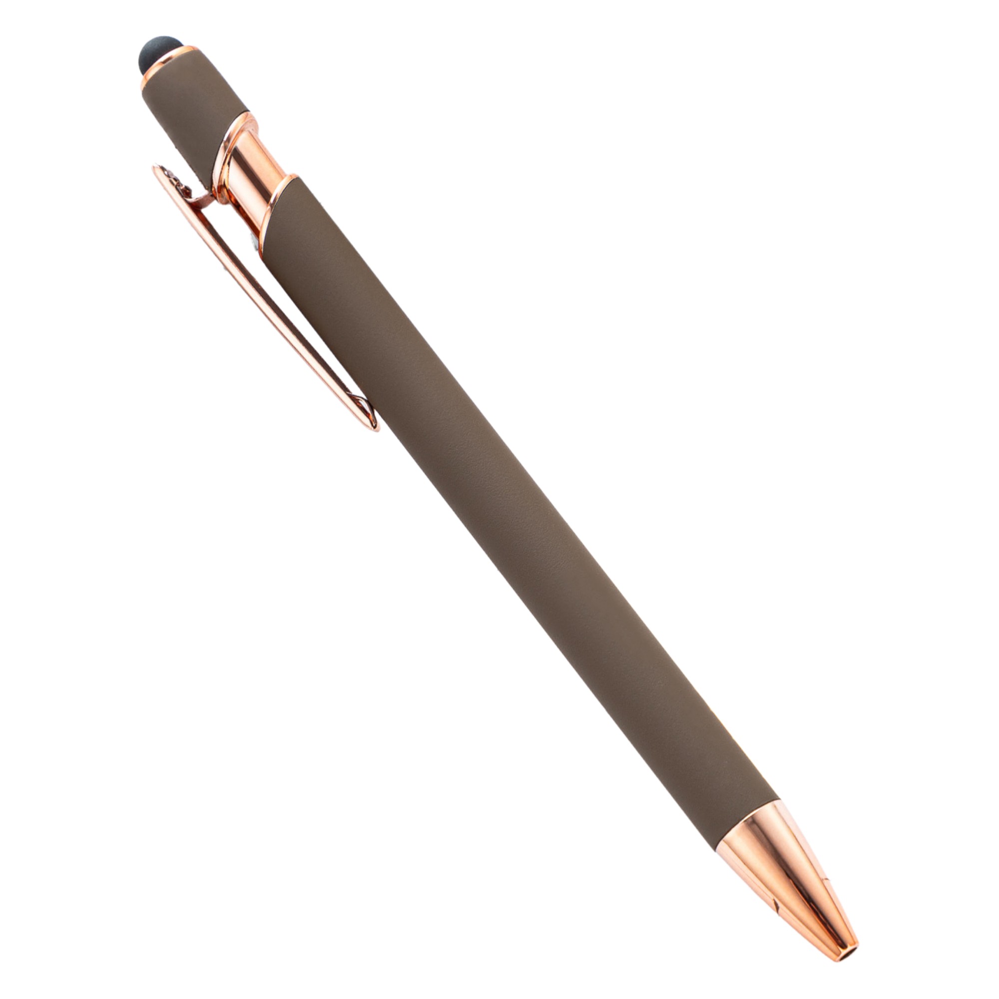Plastic Metal Dual Function Stylus Ballpoint Pen 5.63" 24