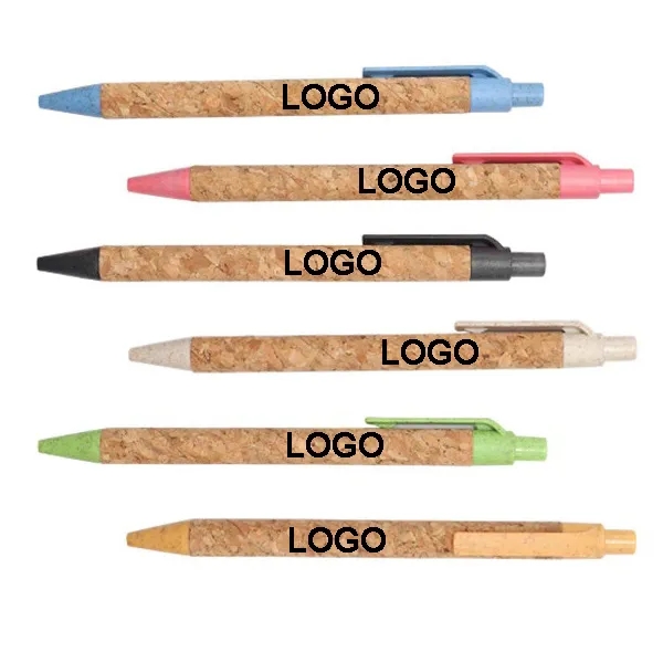 Cork and Wheat Straw Ballpoint Pen 10
