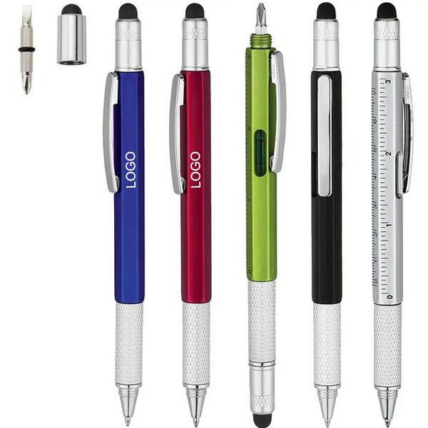 Metal 6 in 1 Stylus Ballpoint Pen 5