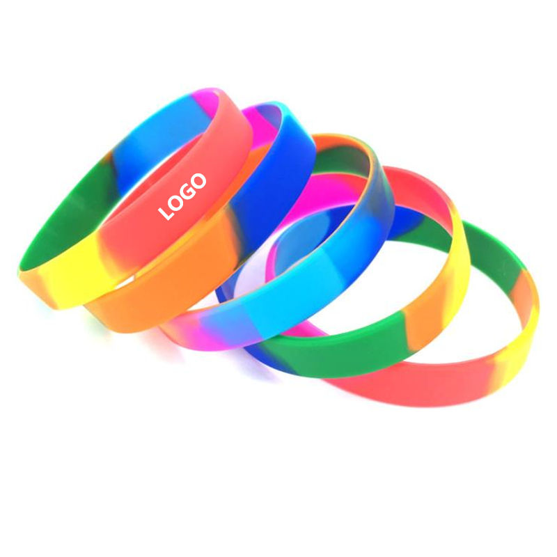 Rainbow Silicone Wristband 3