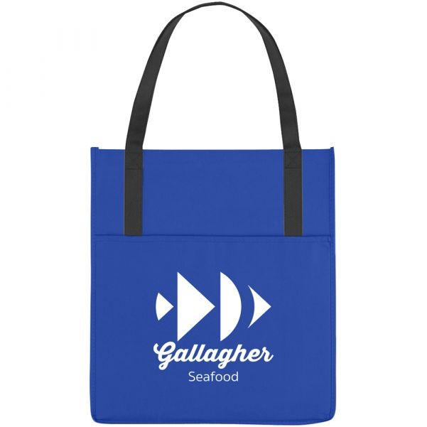 Non-Woven Shopping Tote Bag with Front Pocket