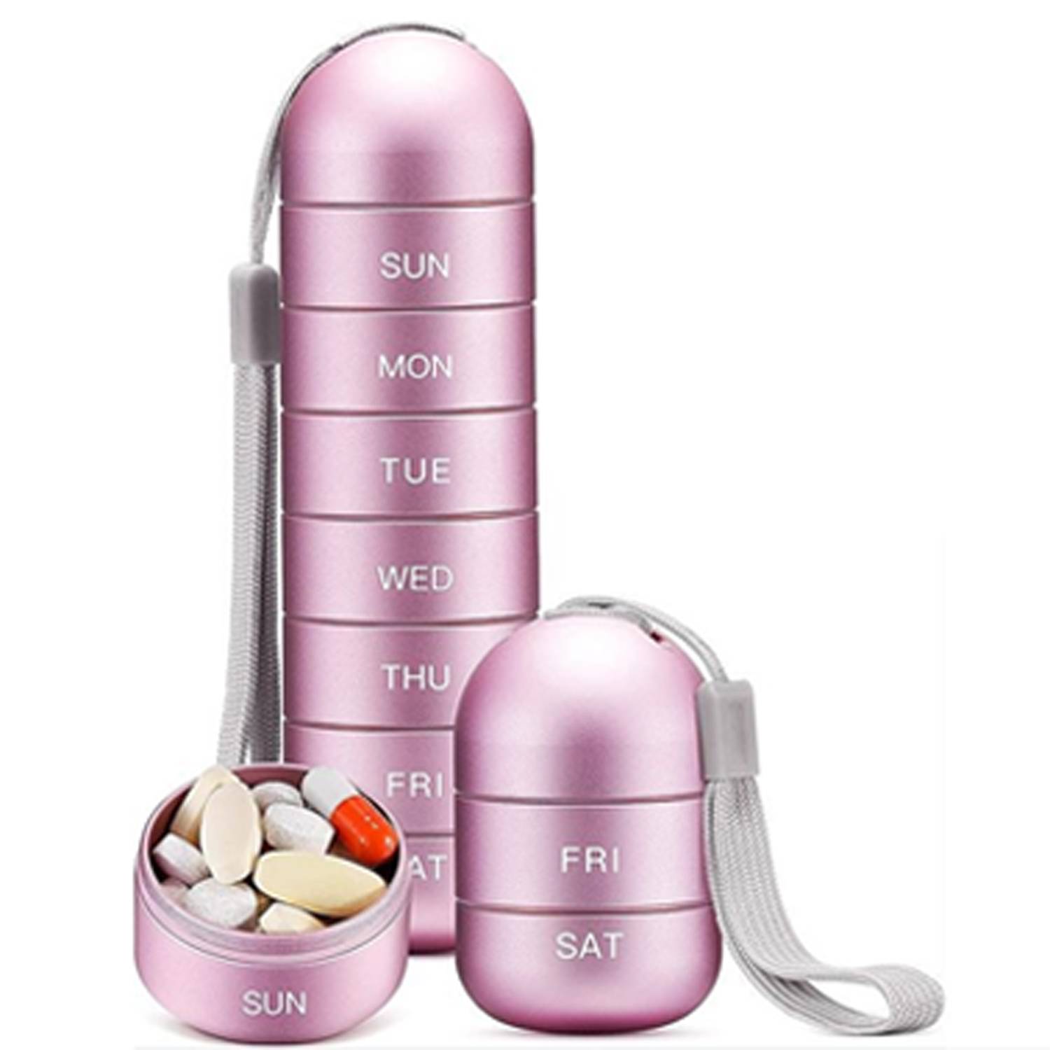Waterproof Detachable Weekly Pill Organizer Box 4