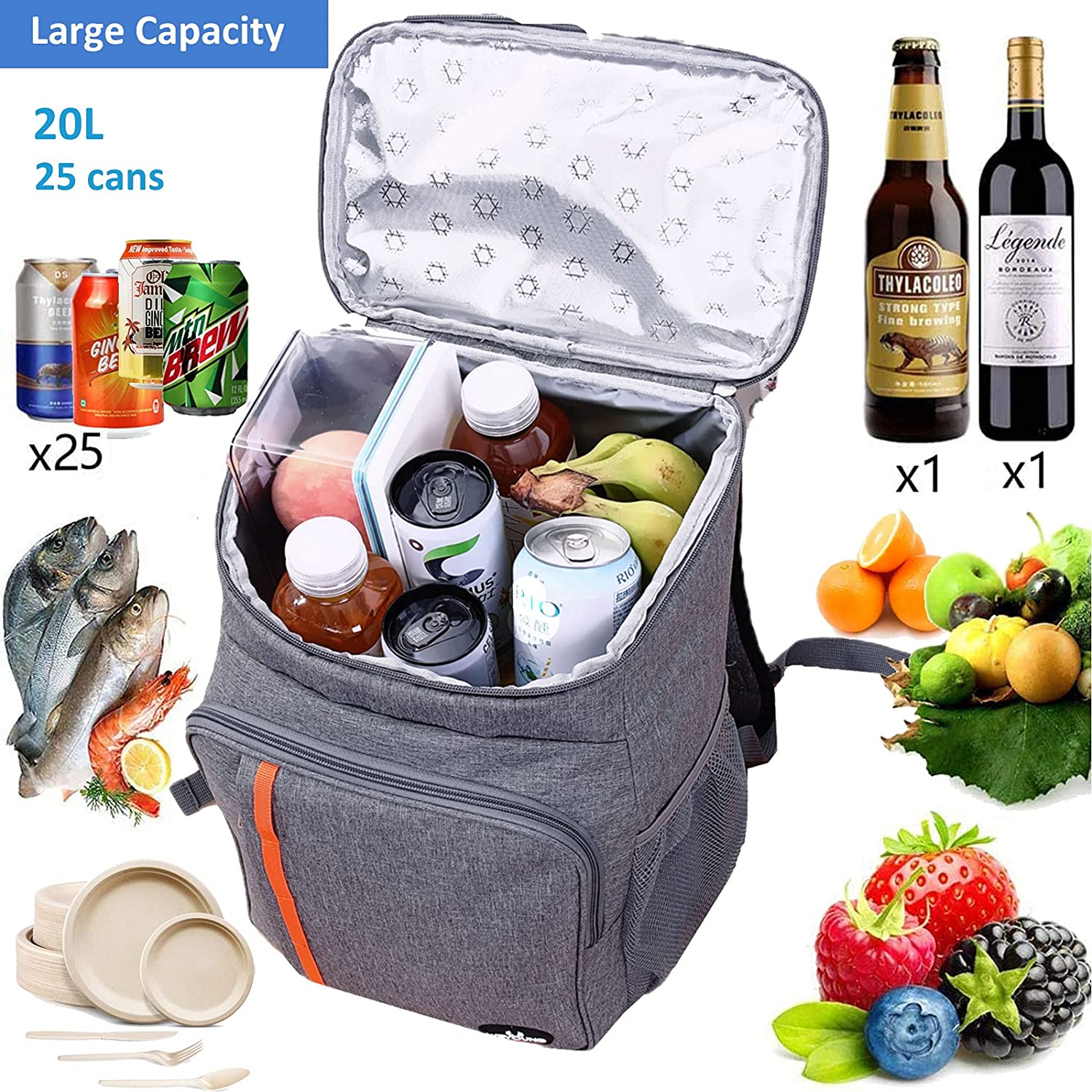Backpack Picnic Cooler Insulated Bag 2