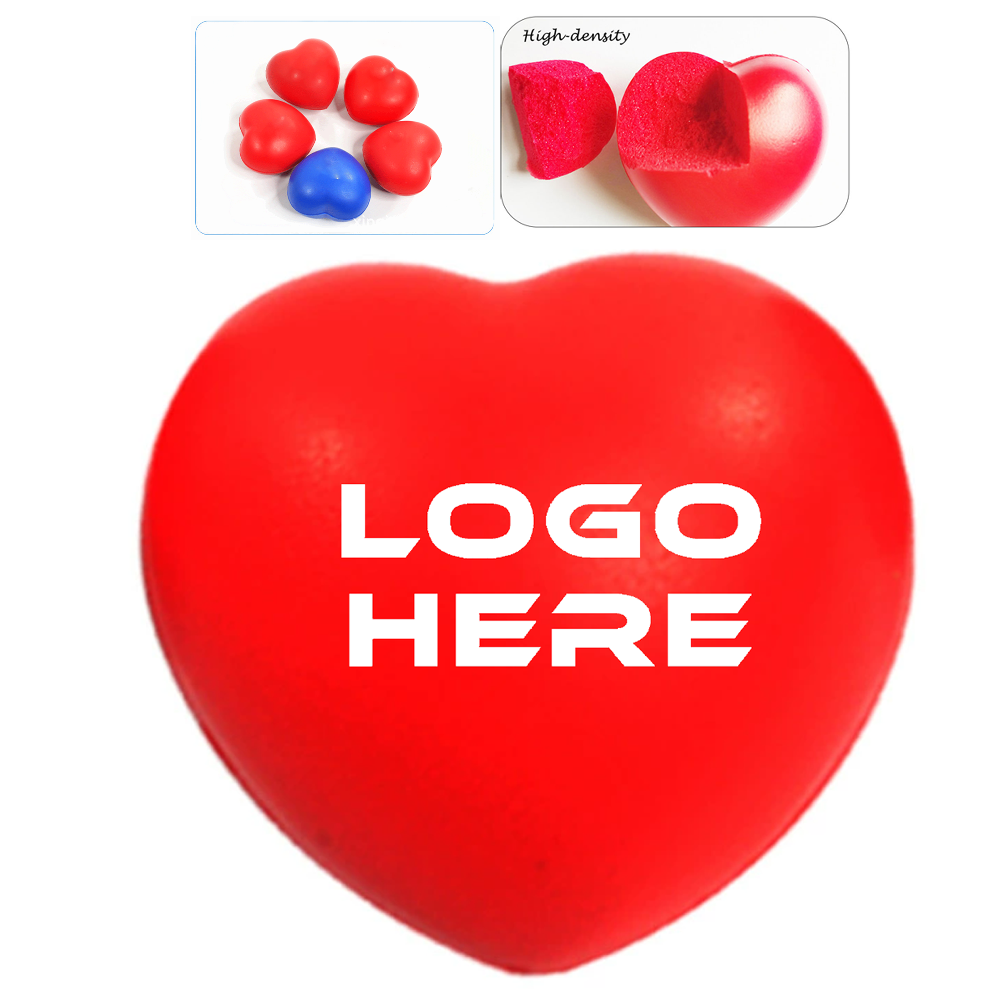 Pu Heart Pressure Relief Ball 2