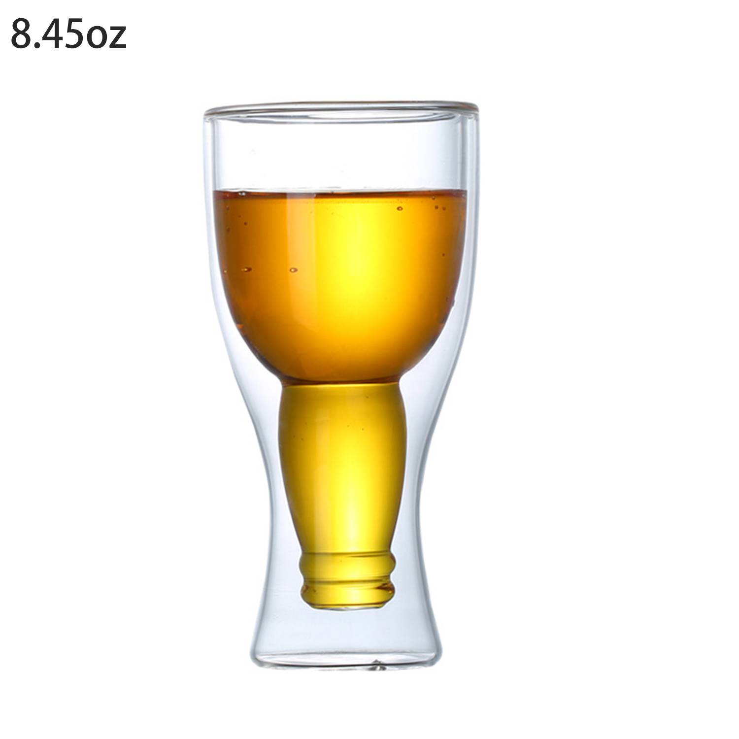 13.5/12/8.5oz Clear Double Wall Insulated Beer Glass 5