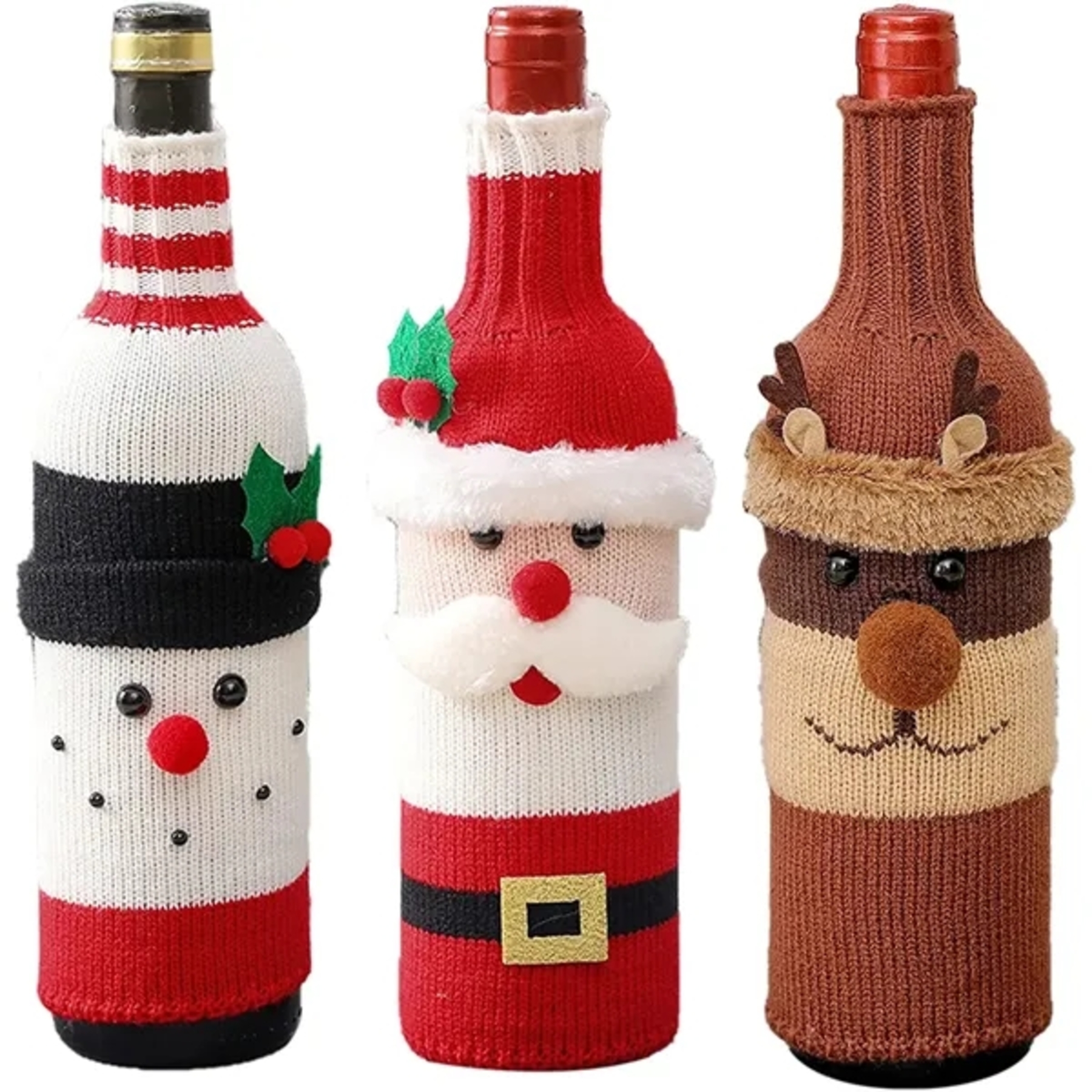 Christmas Sweater Bottle Cover 2