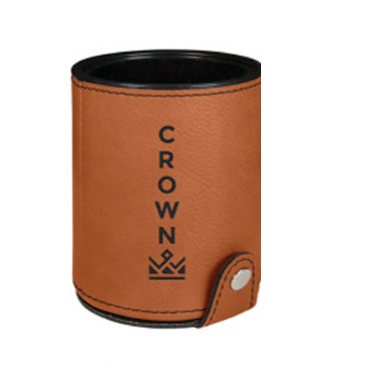 Round PU Leather Dice Cup 8