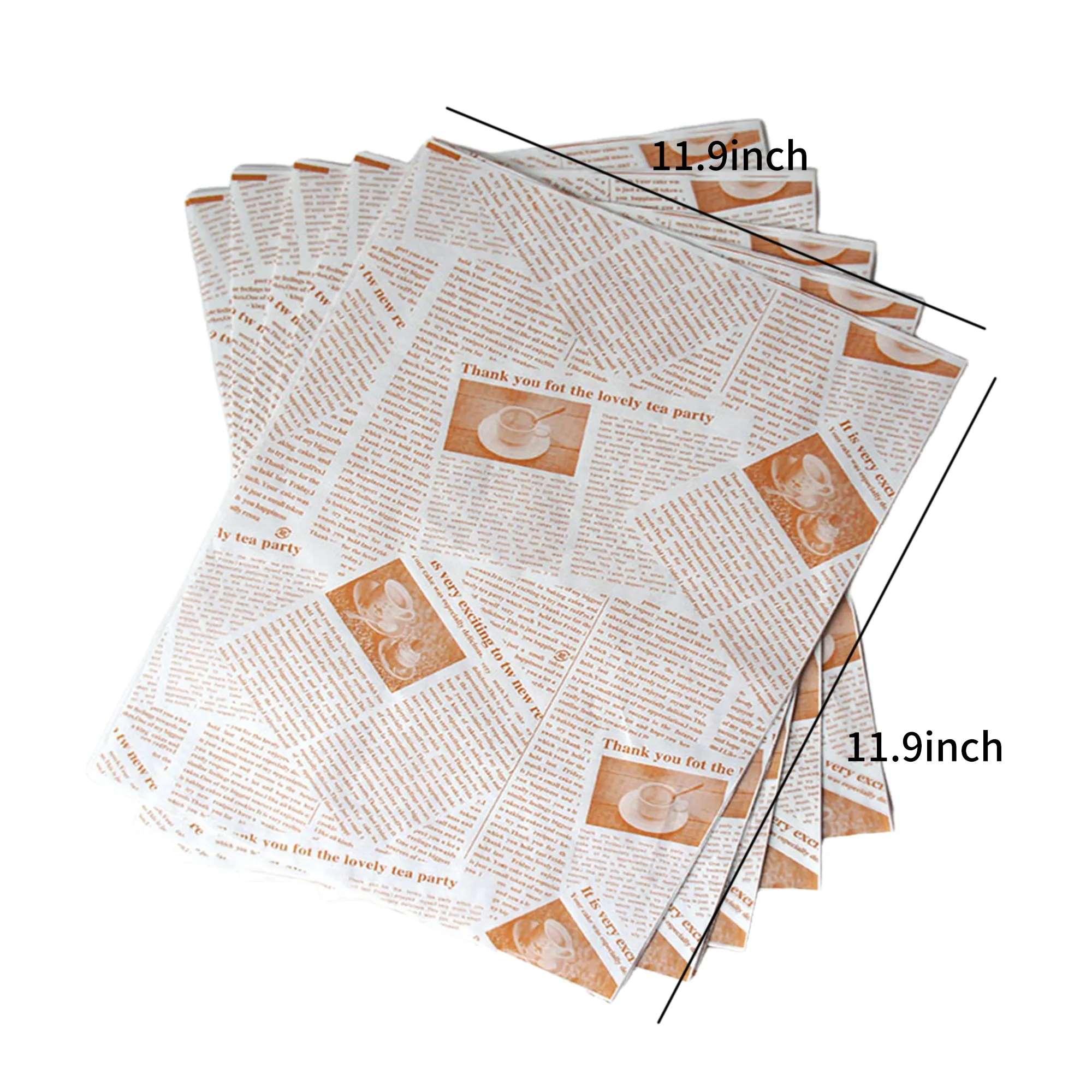 Custom Logo Hamburger Wrapping Paper 5