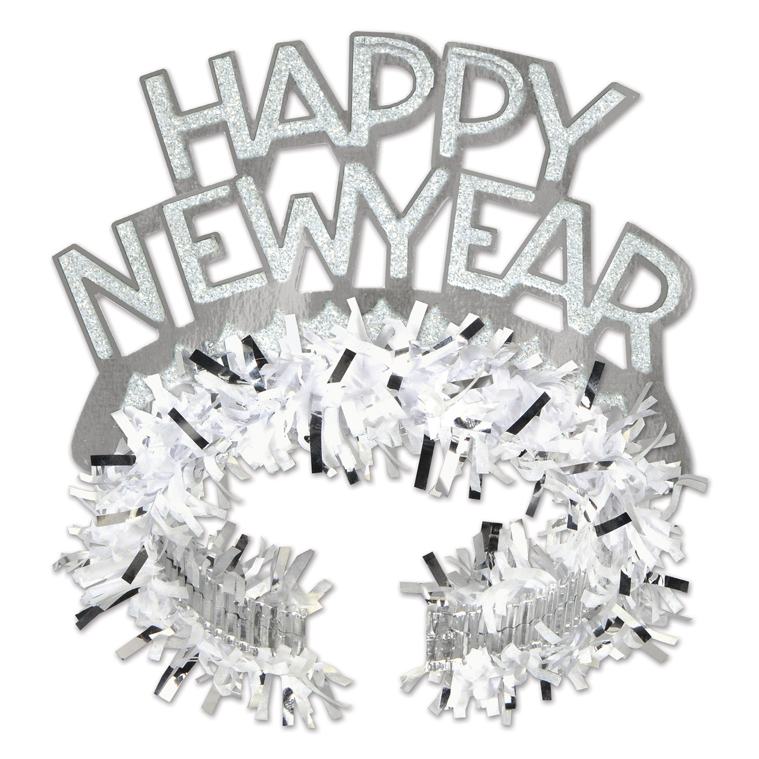 White & Silver Happy New Year Regal Tiara