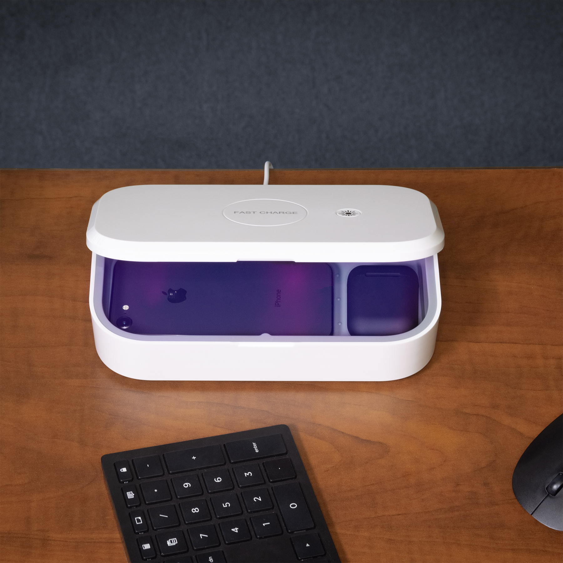 UVC Box - Ultraviolet Sterilizer and wireless phone charger 3