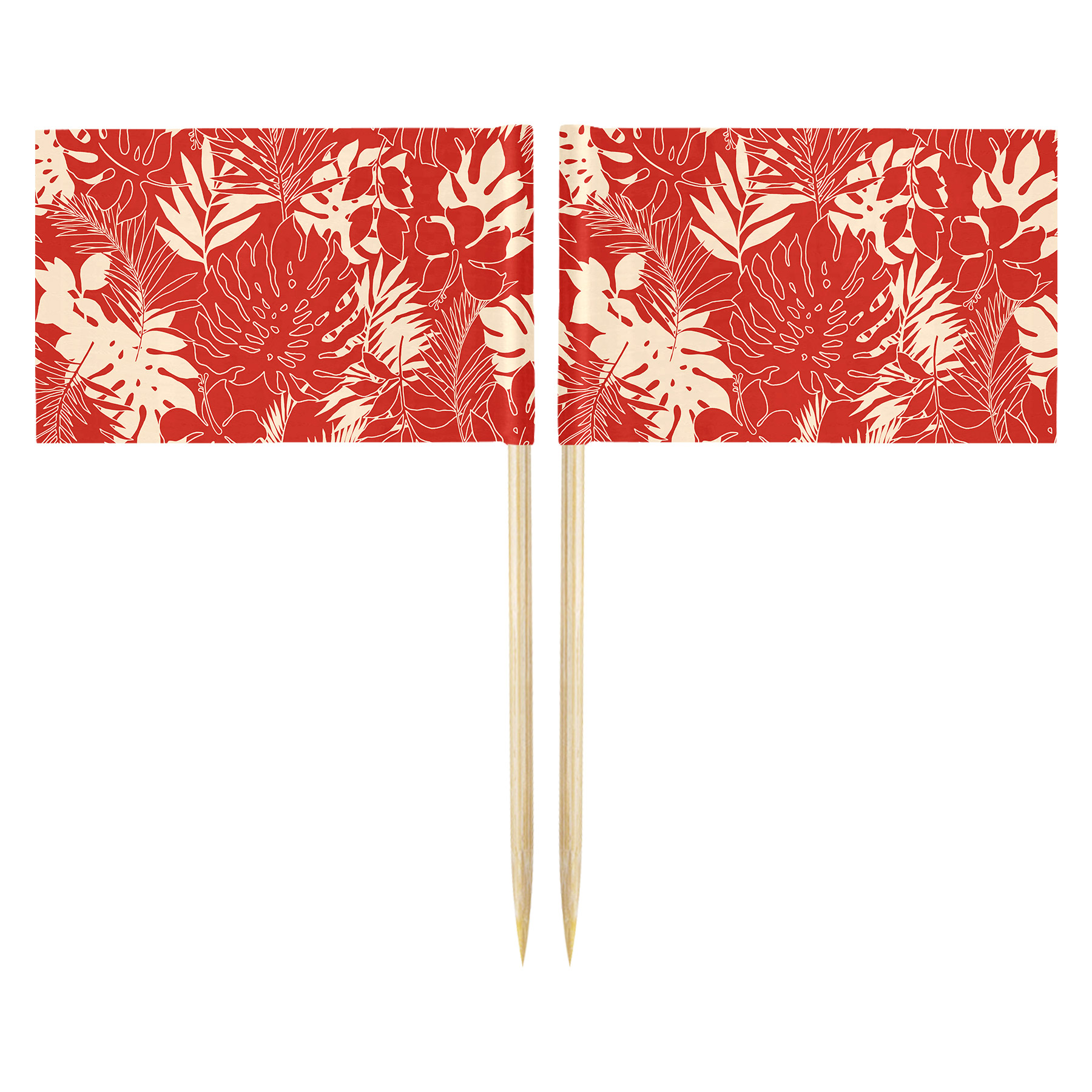 Rectangle 10CM Toothpick Flag 14