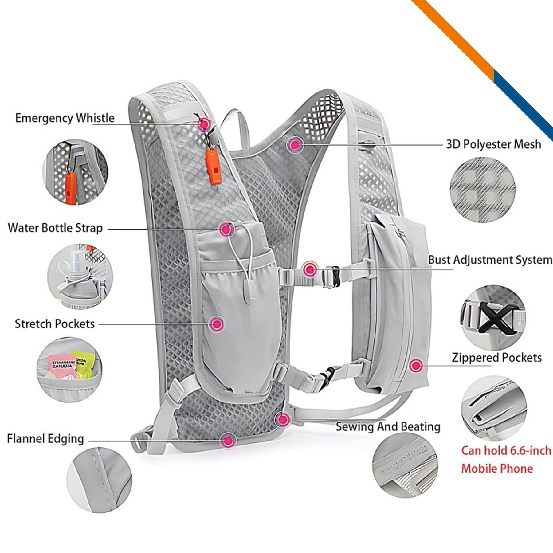 Hydrofit Sport Hydration Vest 7