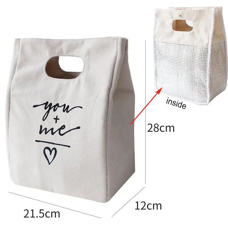 Insulated Canvas Lunch Cooler Bag 2