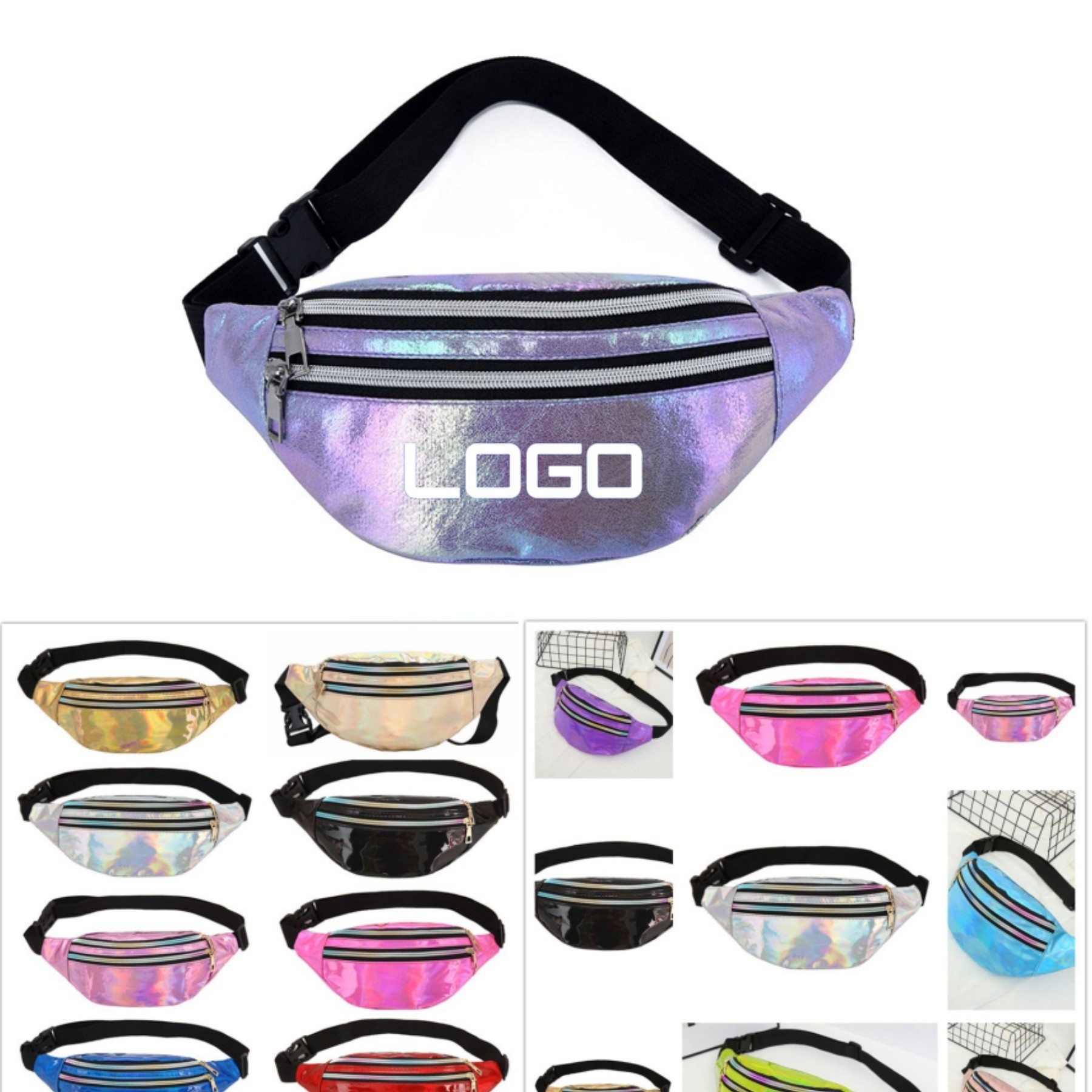 Shiny Holographic Waist Bag