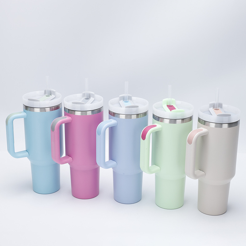 40 Oz Vacuum Tumbler w/ Handle & Straw 5