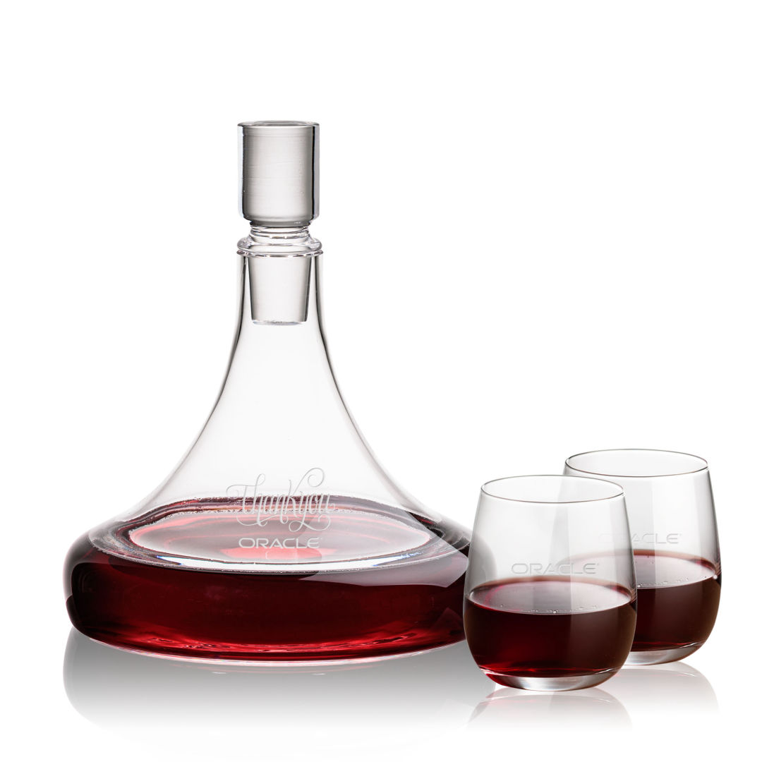 Ashby Decanter & Crestview Stemless Wine