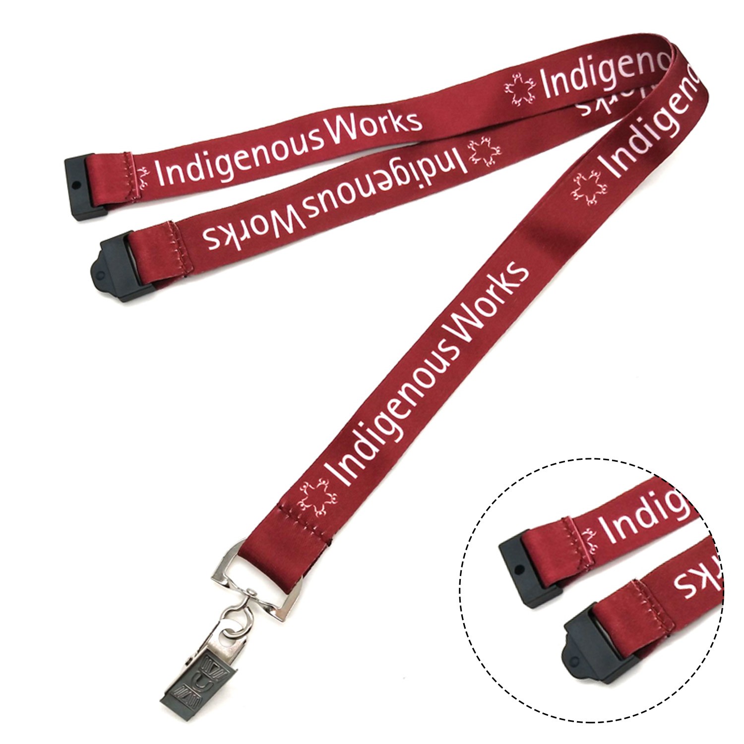 5/8" Dye Sublimation Lanyards with Safety Breakaway 1