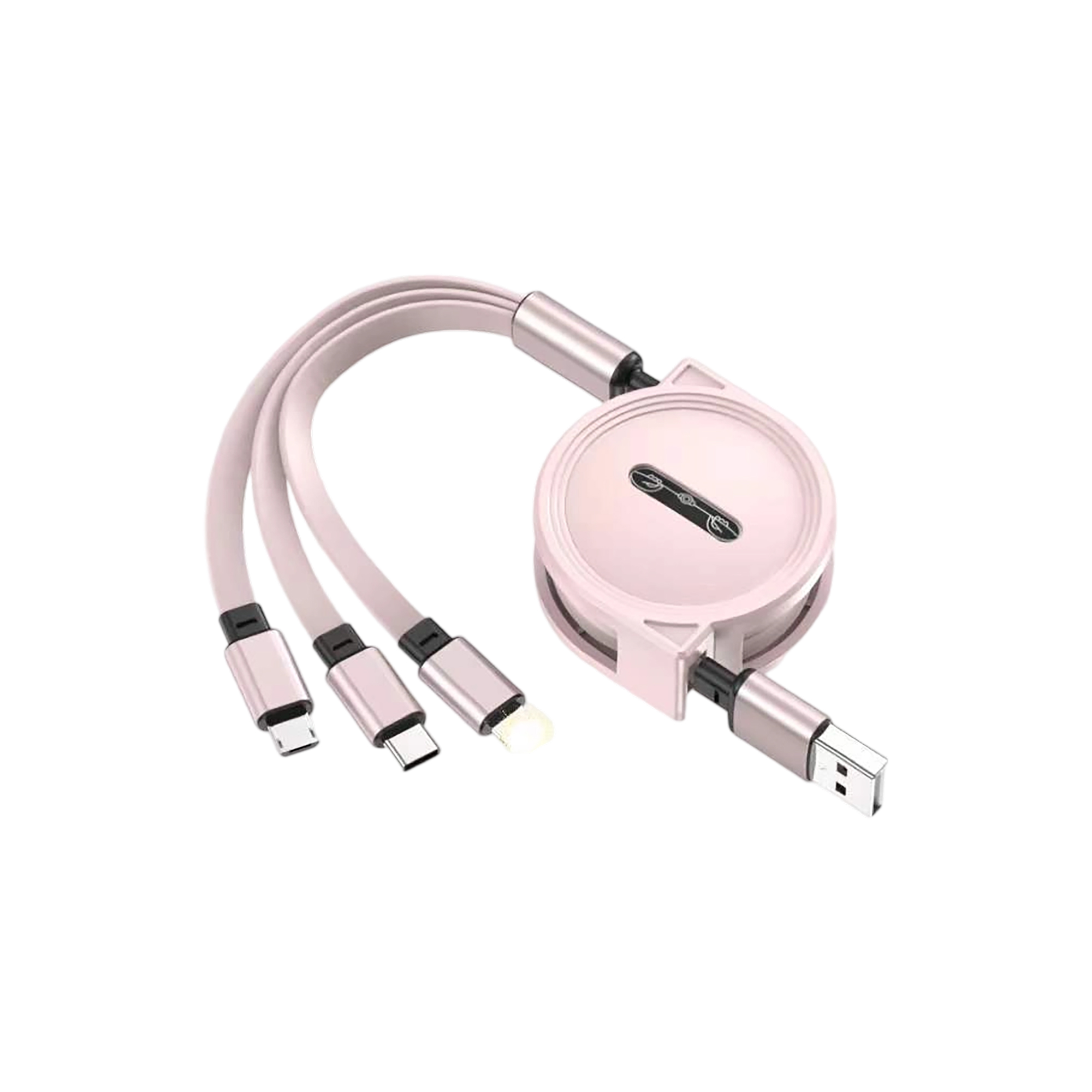 Retractable Multi Connector Charging Cable 3 in1 Design 8