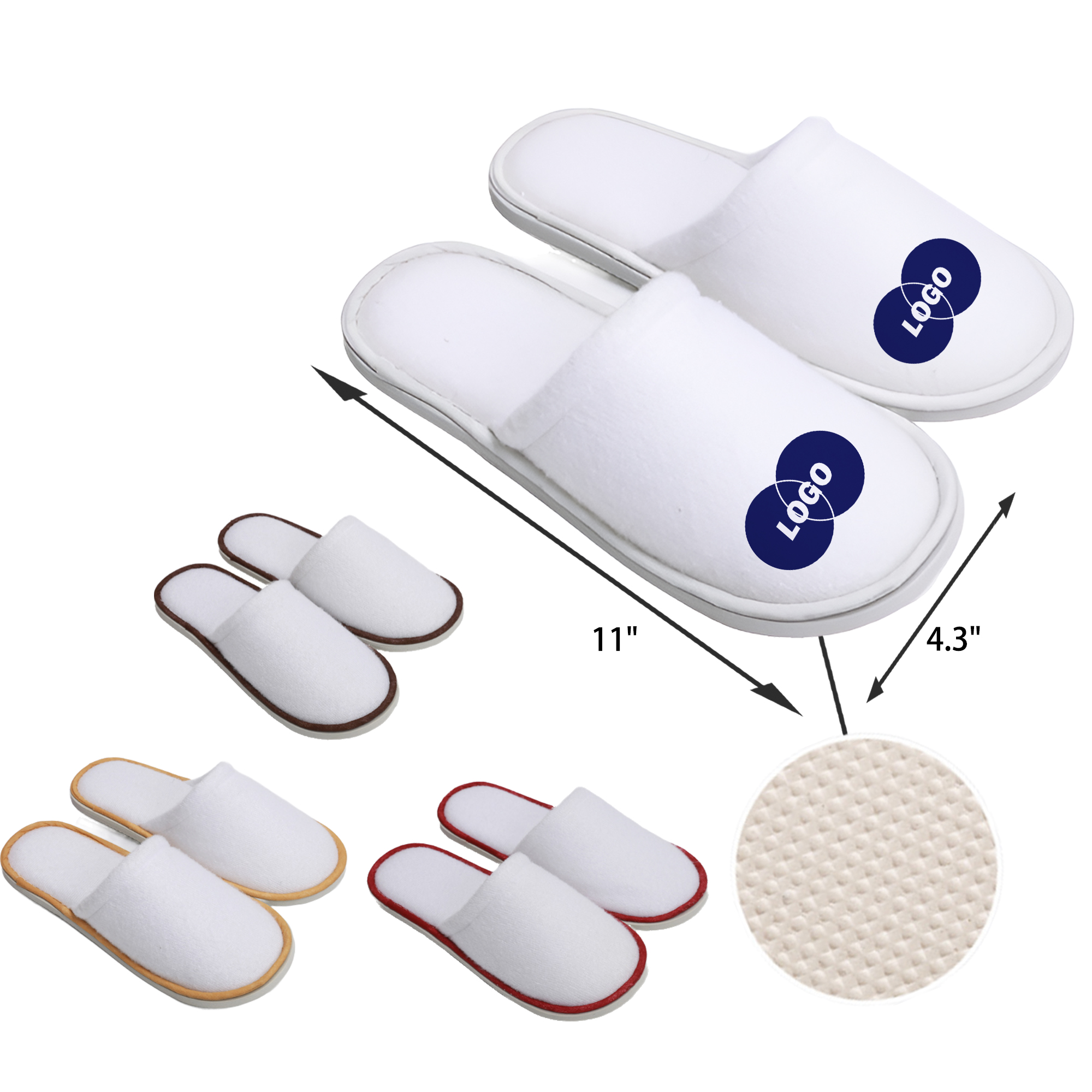 Comfortable Thickened Disposable Hotel Slippers 5