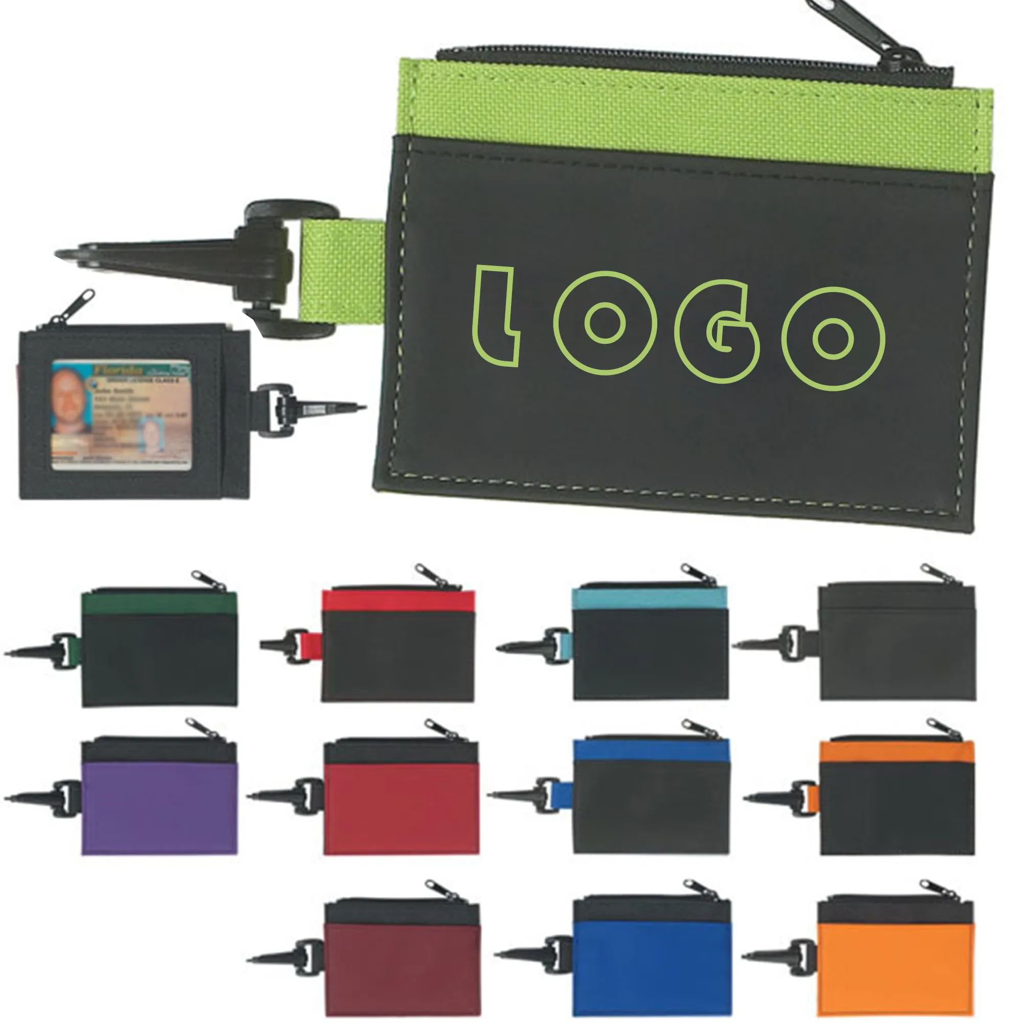 Mini Zipper Coin Wallet with Hook 1