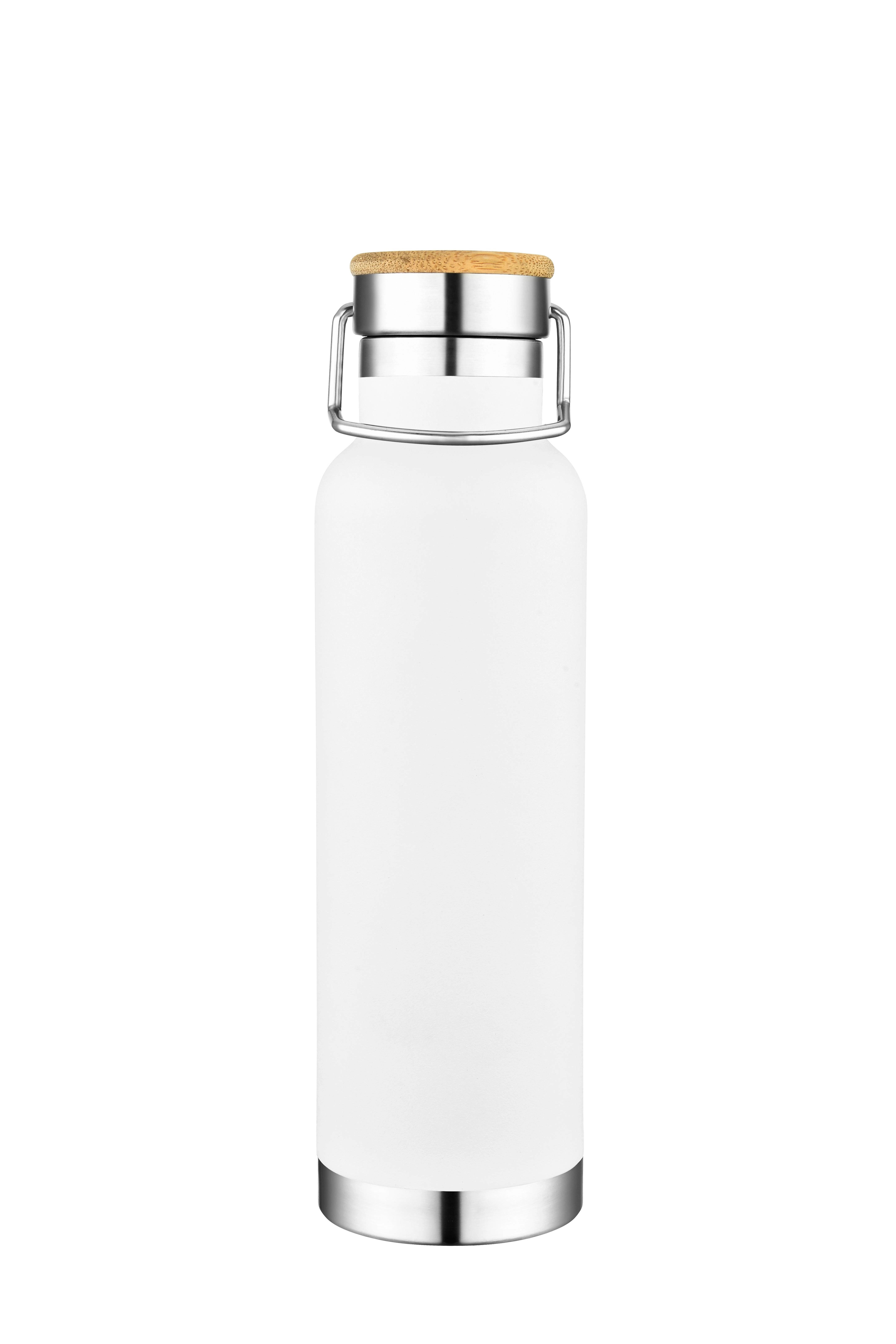 20oz. Double Wall SS Vacuum Tumbler with bamboo lid 7