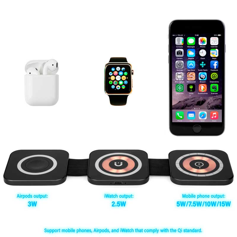 Luxe 3 in 1 Wireless Charger 7