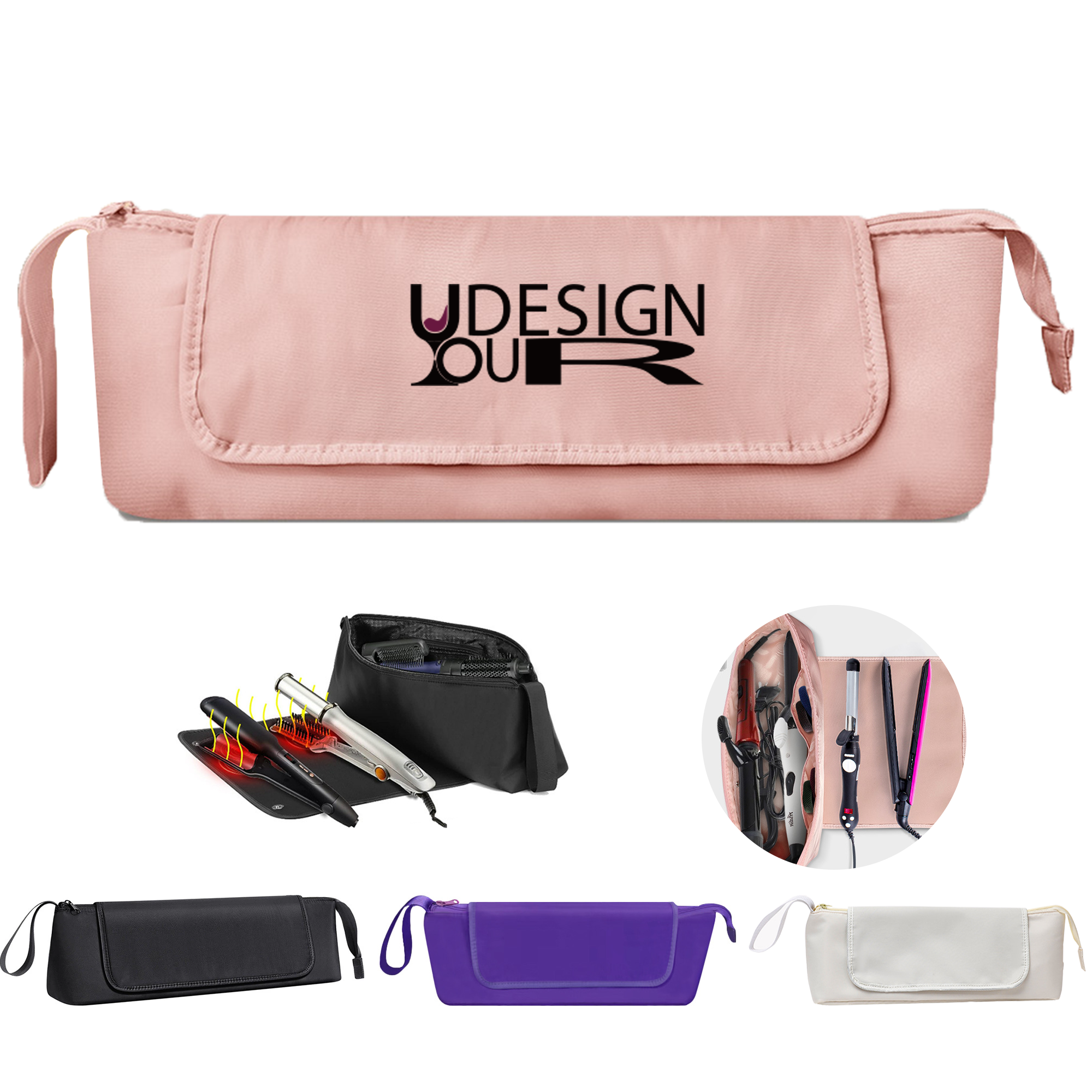 Heat Resistant Travel Bag for Hair Tools, 2-in-1 Design 3