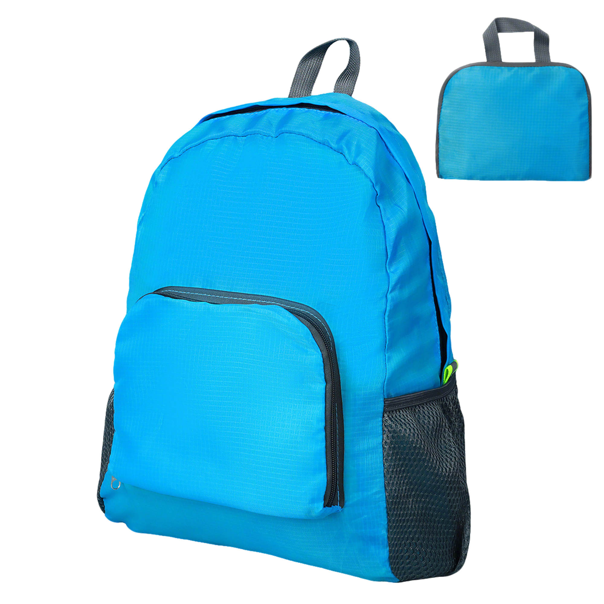 210D Ripstop Foldable Travel Backpack 12" Length x 6.5" Width x 16.5" Height 3