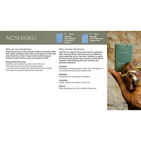 0.67oz Noshinku Refillable Pocket Hand Sanitizer 5