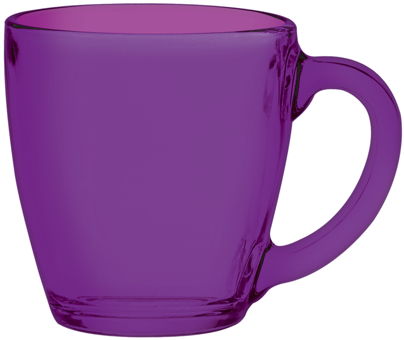 16 oz. Glass Bistro Coffee Mug 65