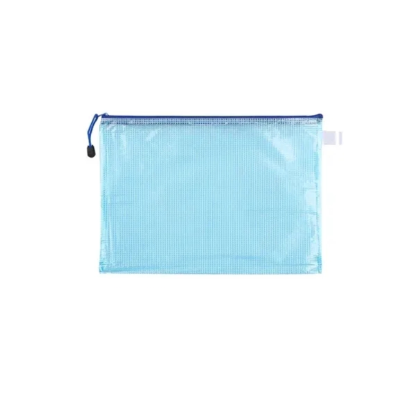 A4 Transparent Grid Zipper Bag 7