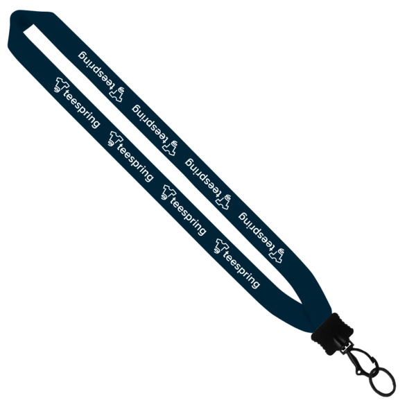 1" Cotton Lanyard with Plastic Clamshell & O-Ring 152