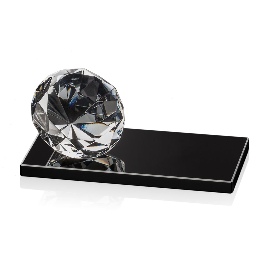 Gemstone Award on Black - Diamond 10