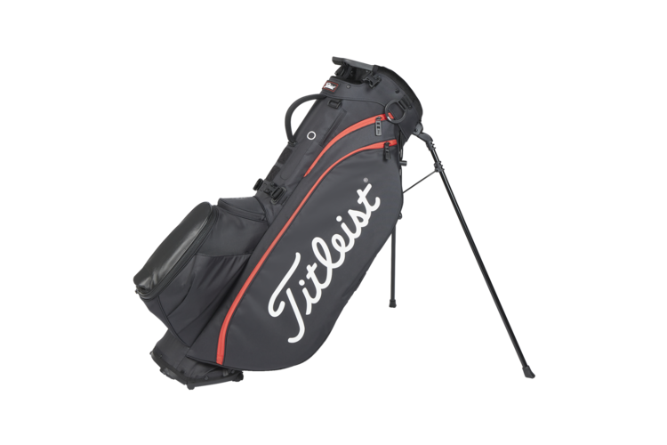 Titleist Players 5 Stand Bag - Black/Black/Red 2