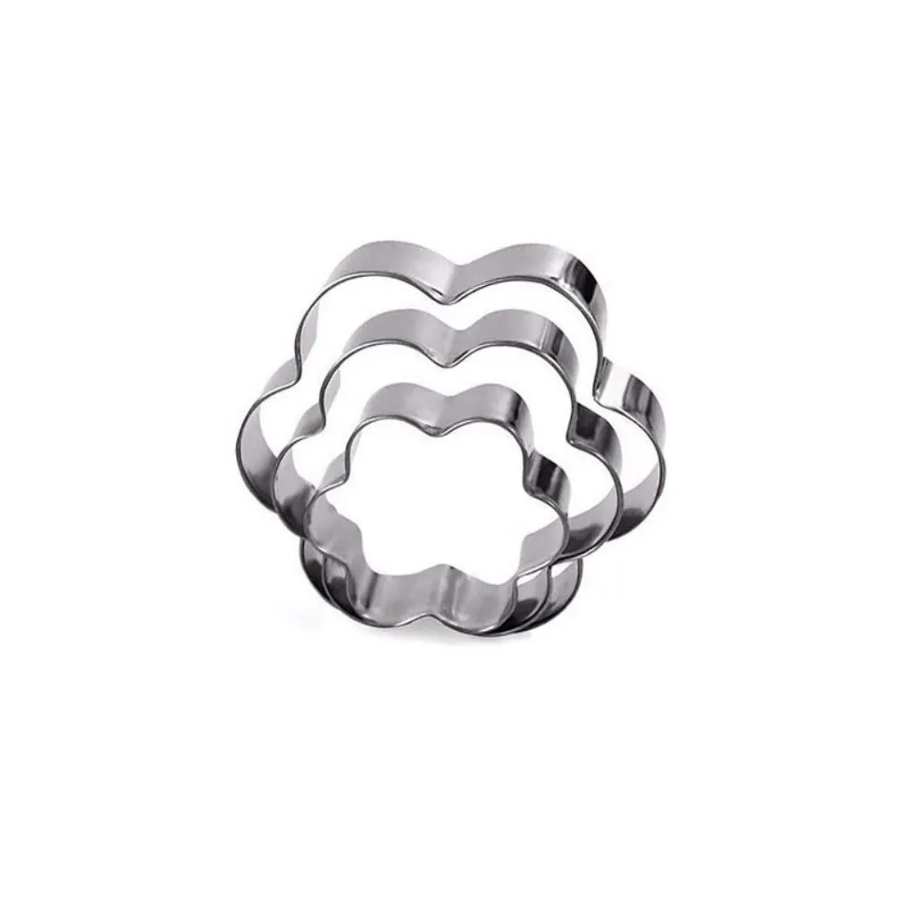 Baking Cookie Cutters Set Flower Round Heart Star Shaped 14