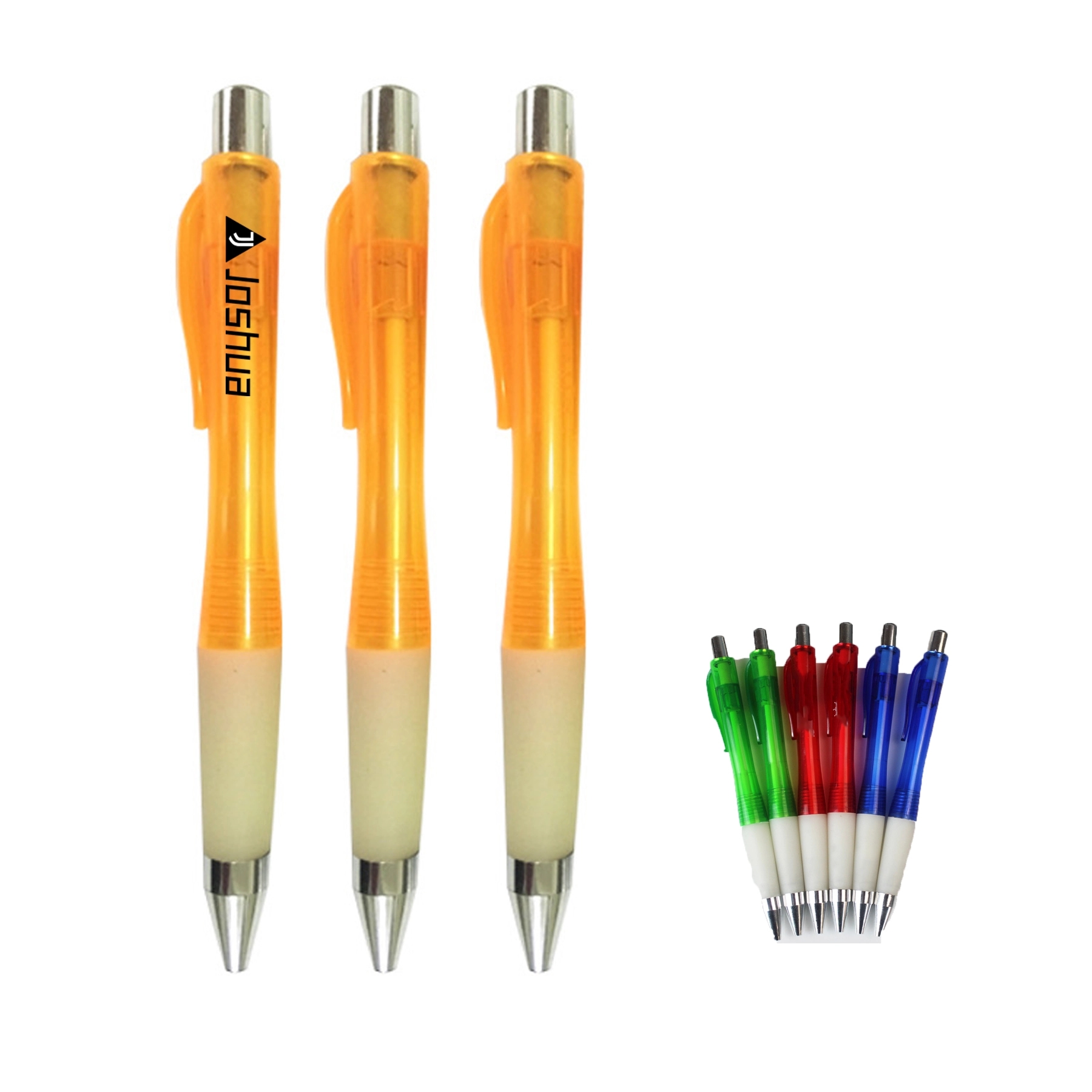 Clear Retractable Ballpoint Pen 2