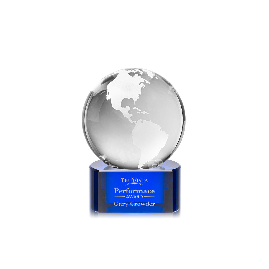 Globe Award on Paragon Base - Blue 9
