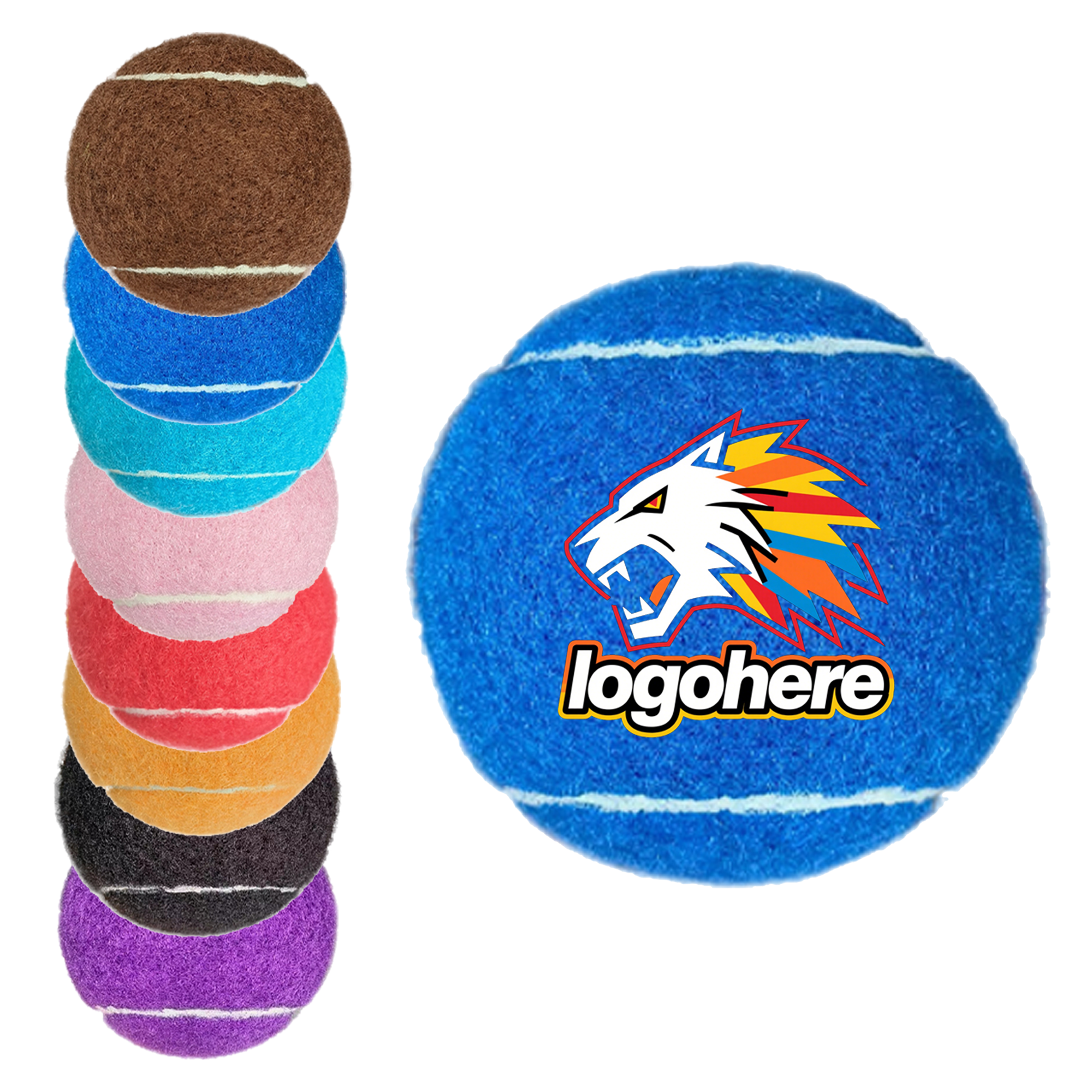 MOQ 50 Heavy Duty Chew Proof Dog Ball 2.5 Inch 2