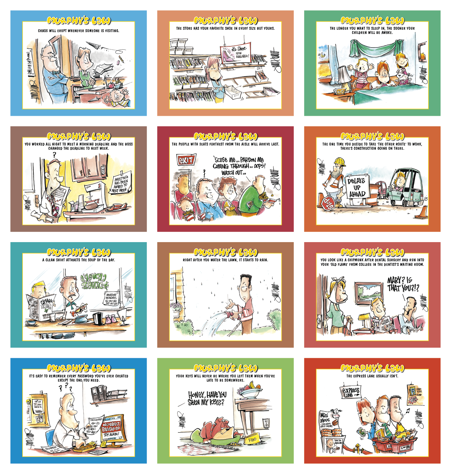 HotLine® Products Murphy's Law Appointment Calendar - Stapled 72
