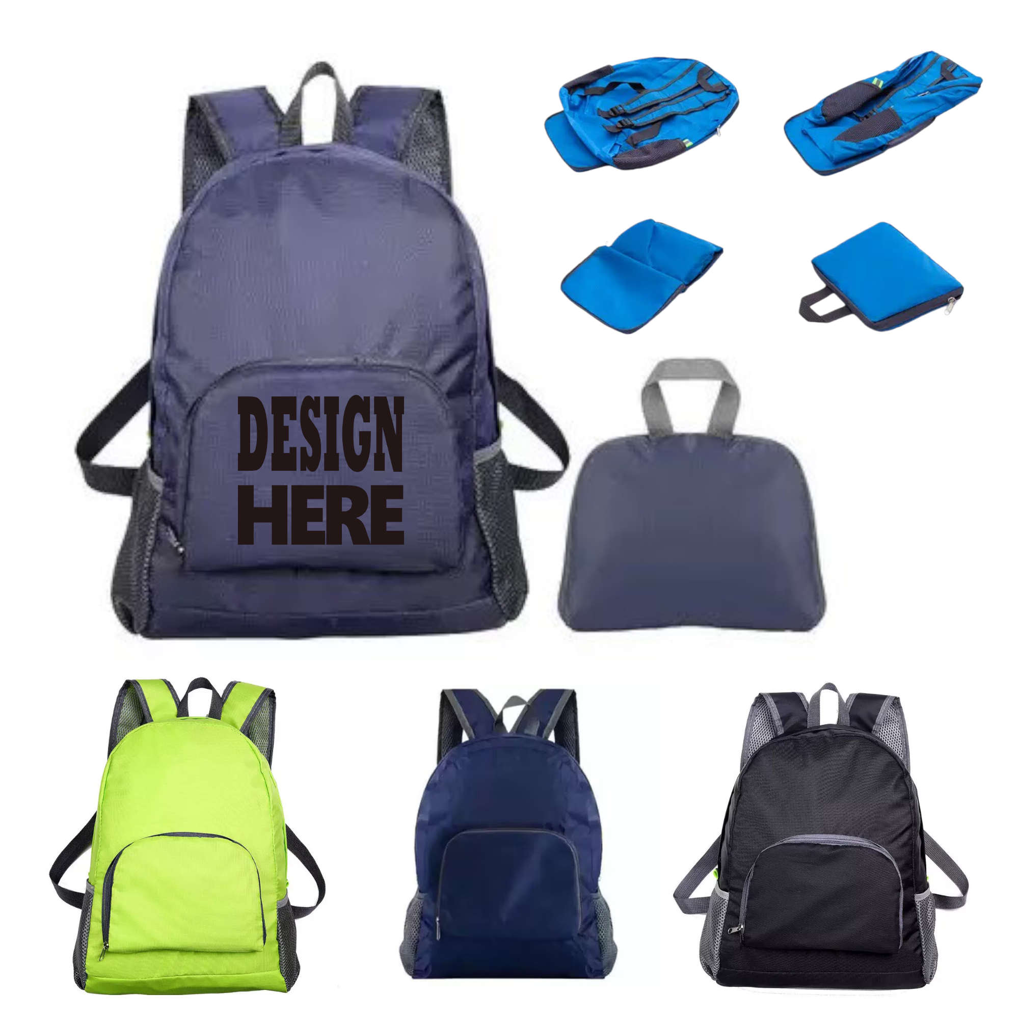 Custom Lightweight Packable Foldable Backpack 2