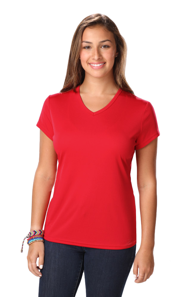 Ladies' Value Wicking V-Neck Tee 28