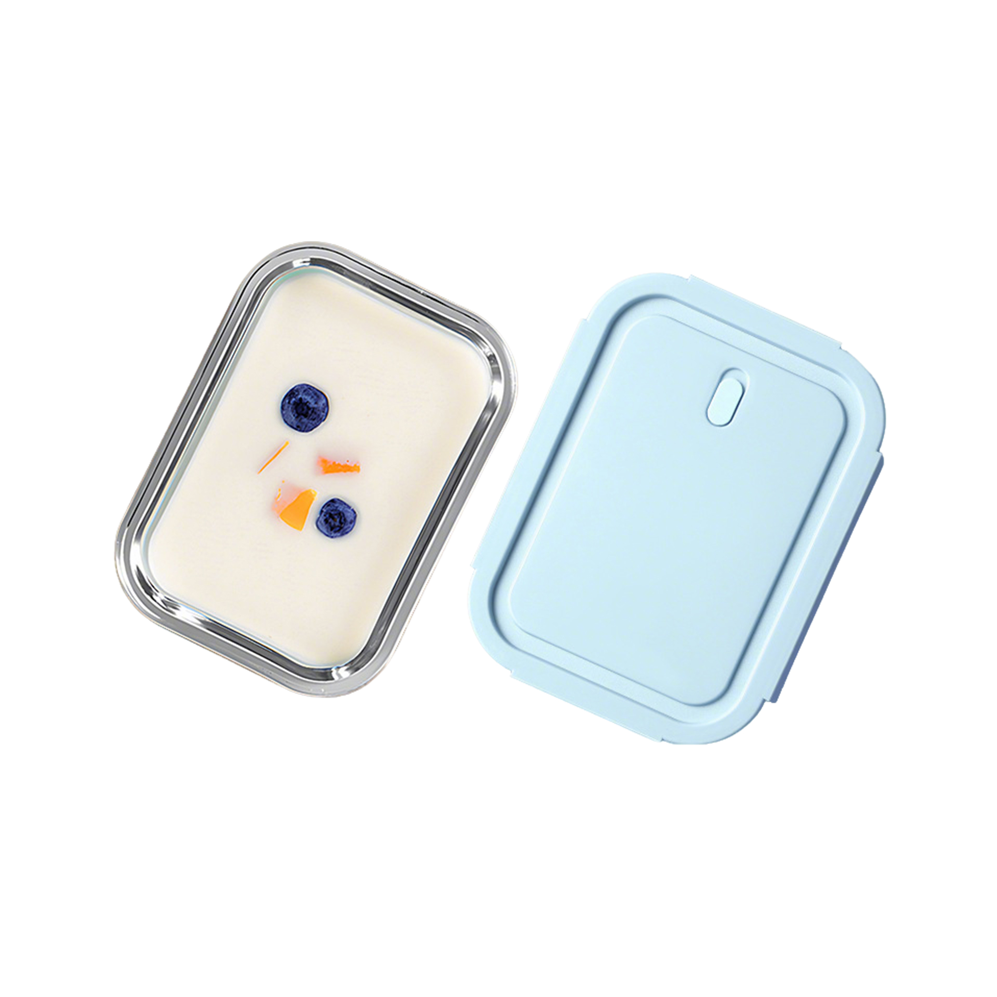 Microwave Safe Meal Prep Lunch Box 7.9" x 5.9" x 2.6" 1