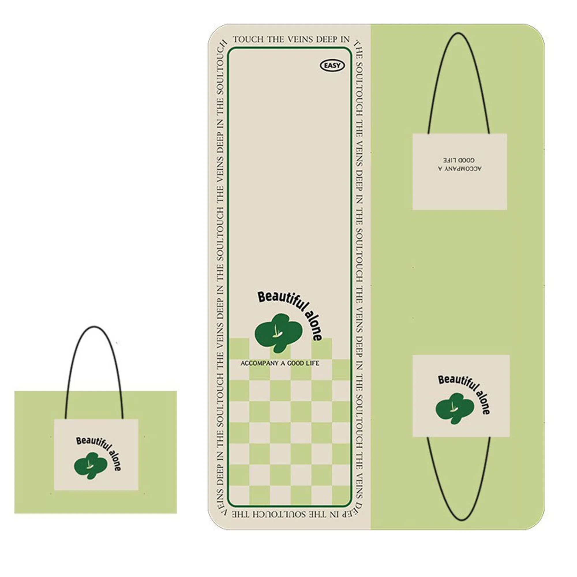 MOQ 50 Thickened Portable Picnic Tote Bag 4